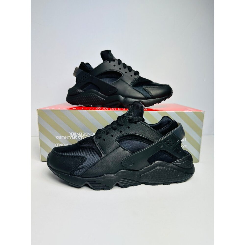 6 MENS | 7.5 W Nike Air Huarache Casual Running Shoe Triple Black DD1068 002